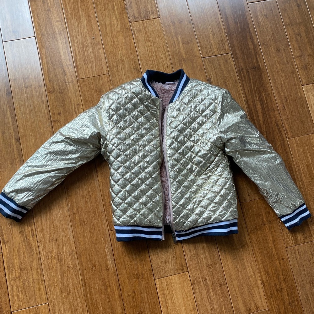 egg Girls Bomber Jacket with Banded Waist